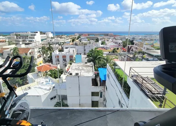 Fabulosa Vista Al Mar Desde La Piscina Infinita Apartamento Playa del Carmen