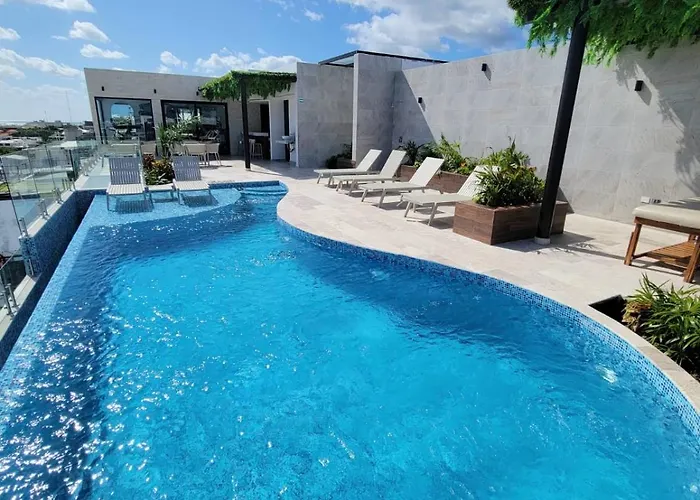 Apartamento Fabulosa Vista Al Mar Desde La Piscina Infinita Playa del Carmen